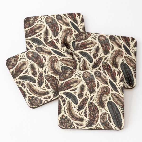 Item preview, Falling Feather pattern designed and sold by Travelcases.