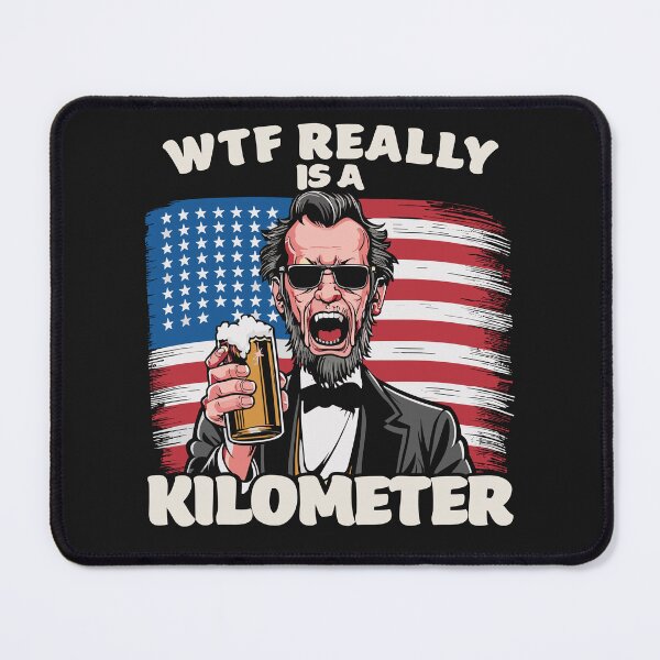 Artikelvorschau, WTF, ist das wirklich ein Kilometer? Lustiges Lincoln-Design-T-Shirt entworfen und verkauft von markymaarty.