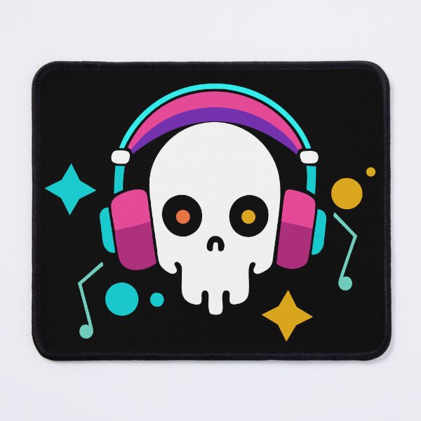 Item preview, skeleton with headphones designed and sold by JIMTOPMOY.