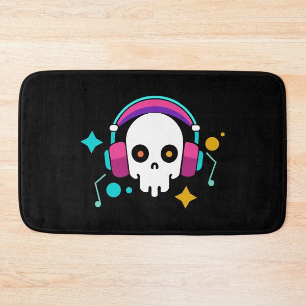 Item preview, skeleton with headphones designed and sold by JIMTOPMOY.