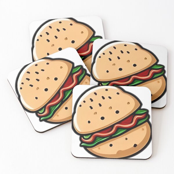 Item preview, Ilustración de hamburguesa clásica jugosa designed and sold by StickyGuys.