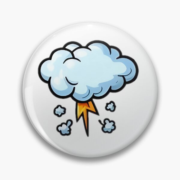 Item preview, Electric Sky Thundercloud Cartoon designed and sold by StickyGuys.