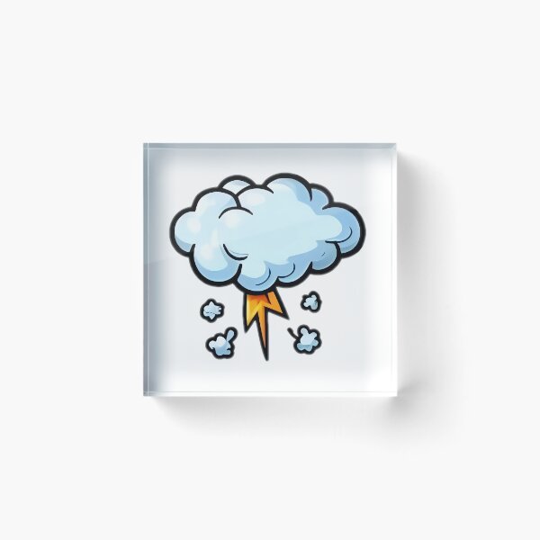 Item preview, Electric Sky Thundercloud Cartoon designed and sold by StickyGuys.