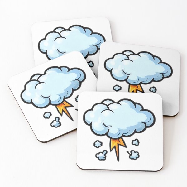 Item preview, Electric Sky Thundercloud Cartoon designed and sold by StickyGuys.