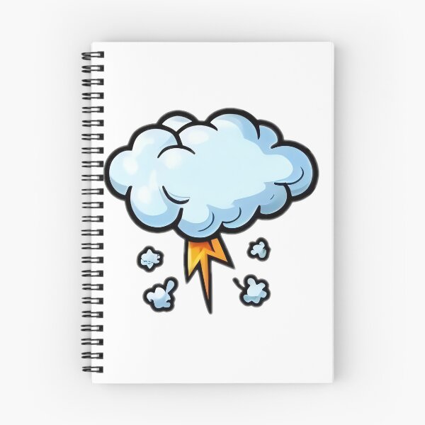 Item preview, Electric Sky Thundercloud Cartoon designed and sold by StickyGuys.