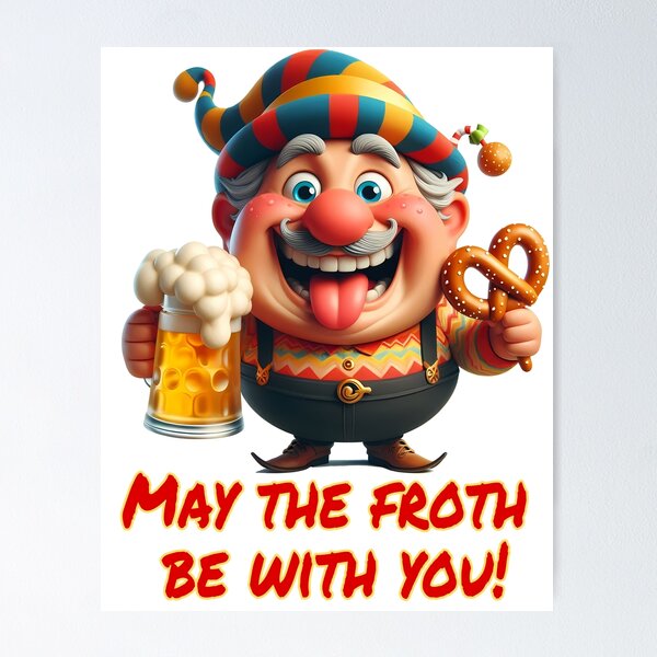 Item preview, May the froth be with you!  designed and sold by Black Sands Art.