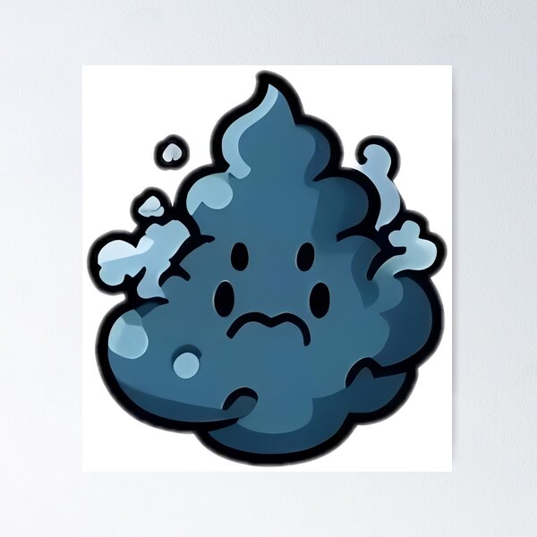 Item preview, Sulky Raincloud - Kawaii Weather Emoticon designed and sold by StickyGuys.