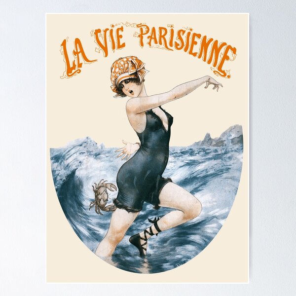 Item preview, La Vie Parisienne - Un pince sans rire ou le souvenir du métro - Art Deco designed and sold by elektronen.