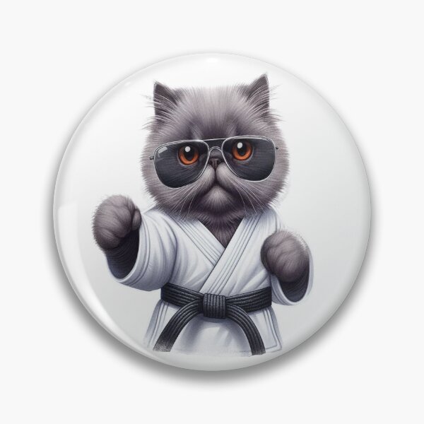 Item preview, Karate Cat | Cute Persian Cat | Black Belt designed and sold by Chic-Fun.