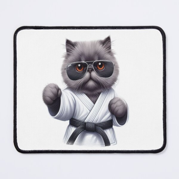 Item preview, Karate Cat | Cute Persian Cat | Black Belt designed and sold by Chic-Fun.
