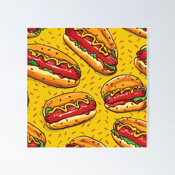 Item preview, Hot Dogs designed and sold by SuperUltraPrint.