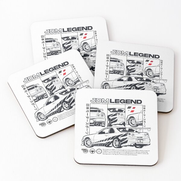 Item preview, Minimalist Monochrome Skyline R34 JDM Legend designed and sold by SECTOR EIGHT.