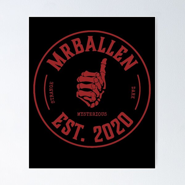 Artikel-Vorschau von Mr Ballen seltsam dunkel geheimnisvoll est 2020 Mrballen, designt und verkauft von RedeRx.