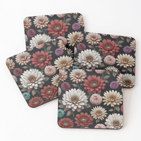 Artikelvorschau, Grunge-Blumenmuster, dunkle Gothic-Blumen entworfen und verkauft von patterncrow.