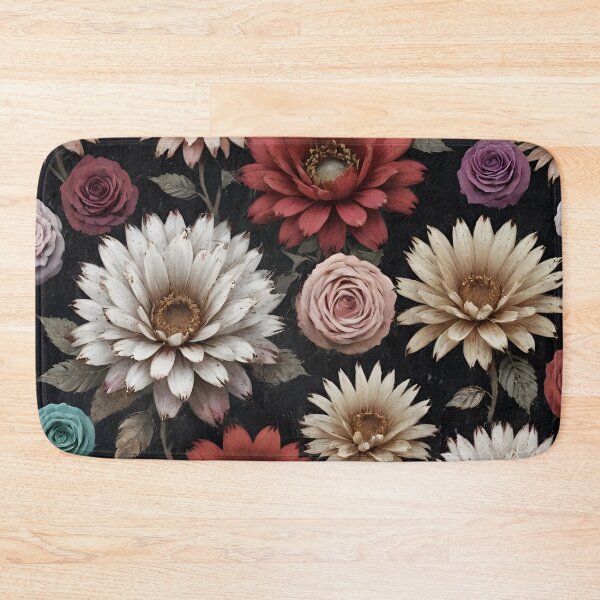 Artikelvorschau, Grunge-Blumenmuster, dunkle Gothic-Blumen entworfen und verkauft von patterncrow.