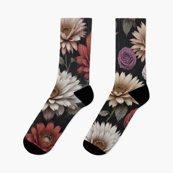 Item preview, Grunge Flower Pattern, dark gothic flowers designed and sold by patterncrow.