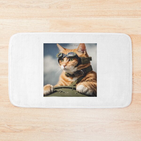 Item preview, TRIGG DOES THAT - Flying Ace Pilot Ginger Cat designed and sold by TriggDoesThat.