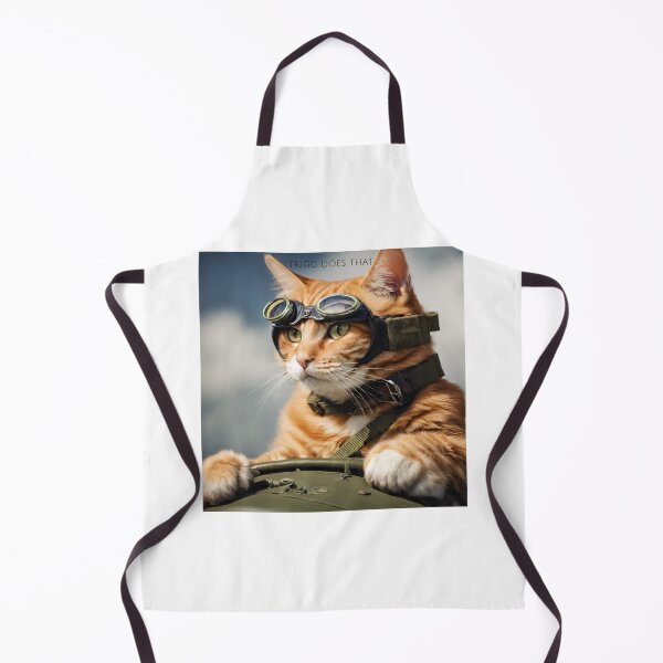 Item preview, TRIGG DOES THAT - Flying Ace Pilot Ginger Cat designed and sold by TriggDoesThat.