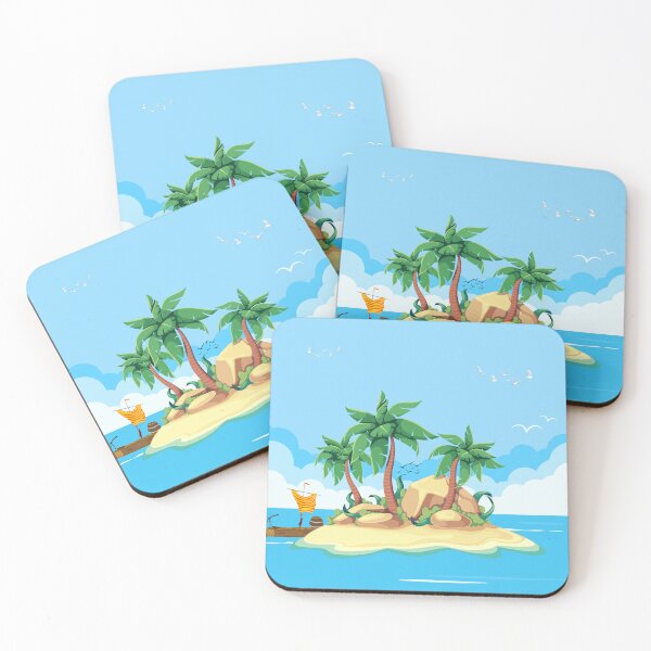 Item preview, Tropical Island Escape Artwork designed and sold by Alder & Quill.