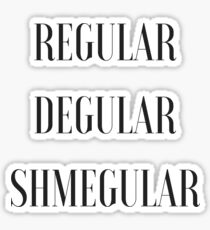 Pegatina Shregular regular decreciente