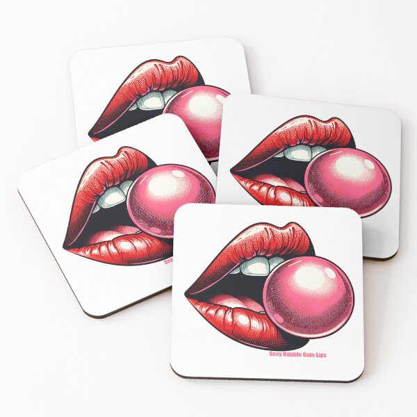 Item preview, Vintage Pop Art Sexy Lips Bubble Gum 8 designed and sold by IBTees.