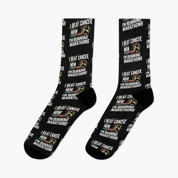 Item preview, I Beat Cancer Now I'm Running Marathons designed and sold by SewnMemories.