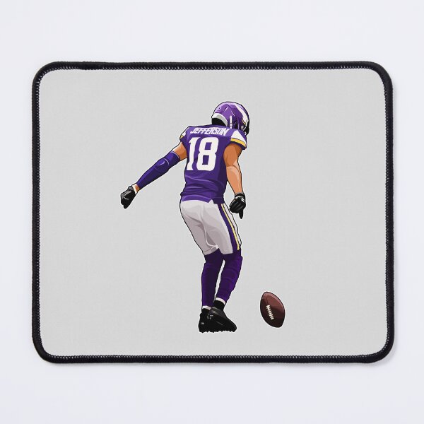 Item preview, Justin Jefferson No.18 Celebrate Touchdown Art designed and sold by EndZoneEmporium.
