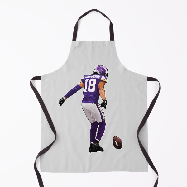 Item preview, Justin Jefferson No.18 Celebrate Touchdown Art designed and sold by EndZoneEmporium.