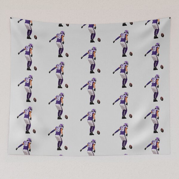 Item preview, Justin Jefferson No.18 Celebrate Touchdown Art designed and sold by EndZoneEmporium.