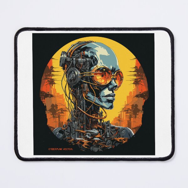 Item preview, Cyberpunk Robot Beautiful Woman Vector 9 designed and sold by IBTees.