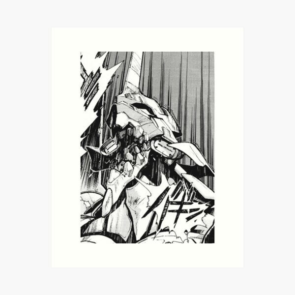 Evangelionseinheit 01 Berserker Manga Kunstdruck