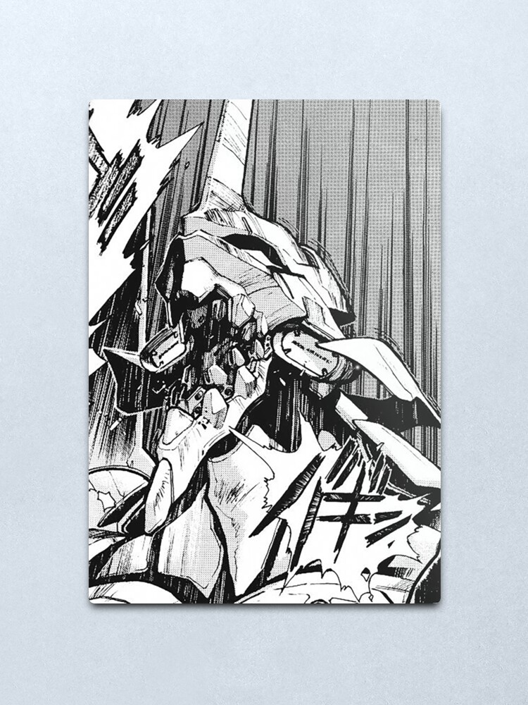 Alternate view of Evangelion Unit 01 Berserk Manga Metal Print