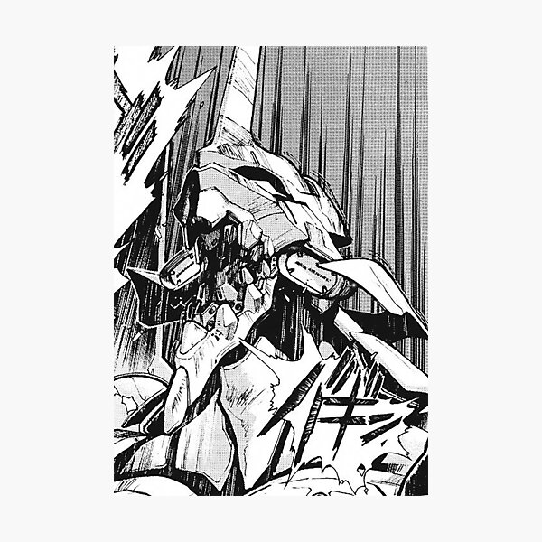 Evangelion Unit 01 Berserk Manga Photographic Print By Willyumkdot Redbubble