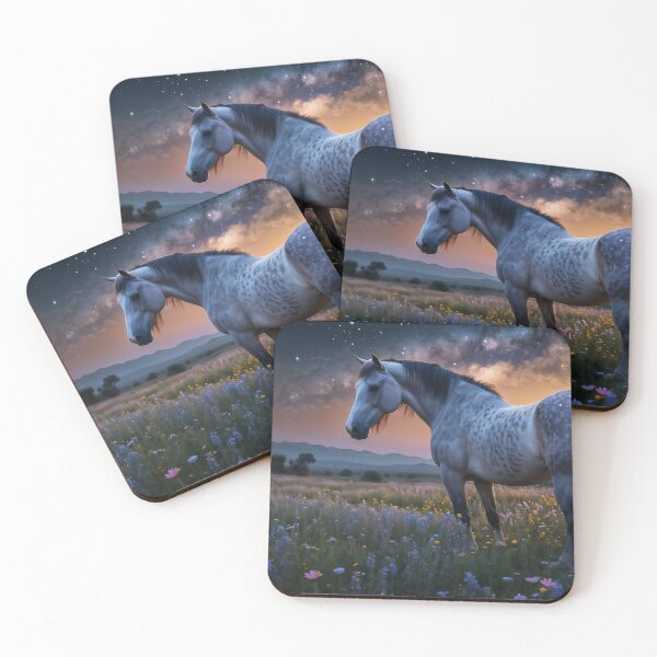 Item preview, Horse in Wildflowers , Moonlight sky  designed and sold by Soccer4ja9.