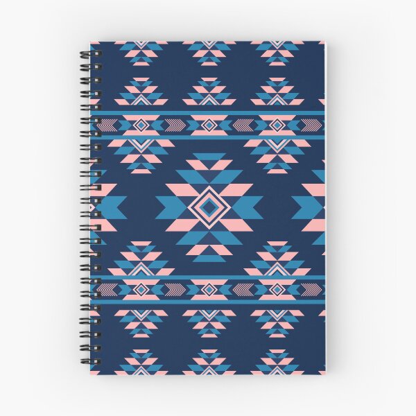 Item preview, Blue Pink American Native, Tribal Aztec pattern art. designed and sold by teaw-teaw.