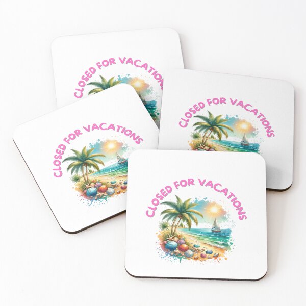 Item preview, CLOSED FOR SUMMER VACATIONS, VERY COLORFUL designed and sold by lunacoco81.