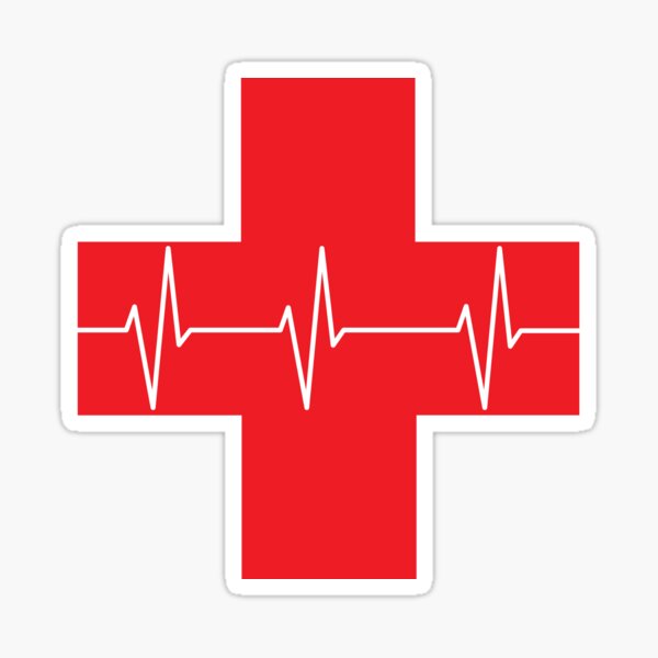 "RED CROSS" Sticker by dongila5 Redbubble