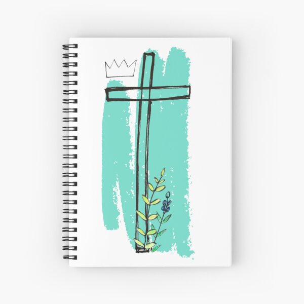 Take up your cross (green) Spiral Notebook