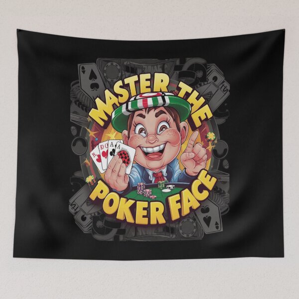 Item preview, Master the Pokerface - Poker hands - Casino vibes designed and sold by JansenGS.