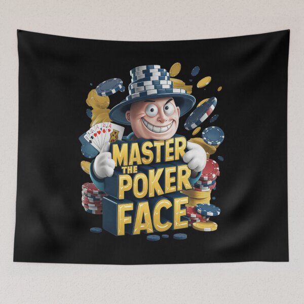 Item preview, Master the Pokerface - Poker hands - Casino vibes designed and sold by JansenGS.