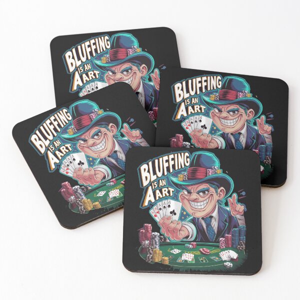Item preview, Bluffing is an art - Poker hands - Casino vibes designed and sold by JansenGS.