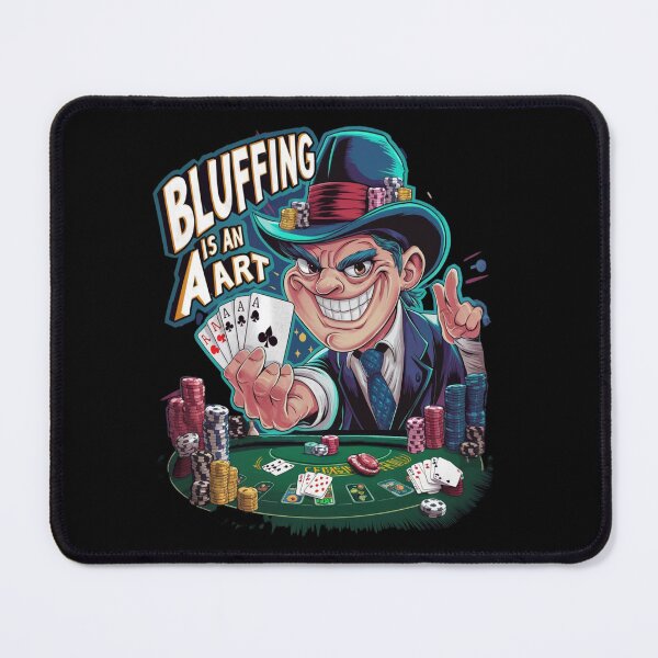 Item preview, Bluffing is an art - Poker hands - Casino vibes designed and sold by JansenGS.