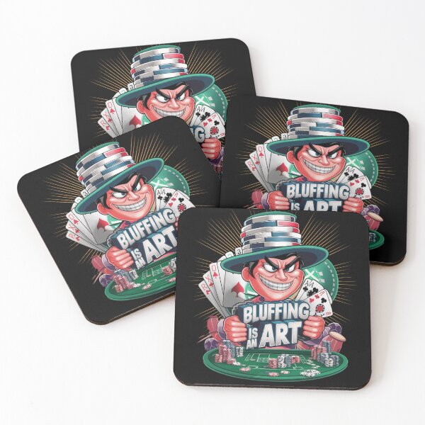 Item preview, Bluffing is an art - Poker hands - Casino vibes designed and sold by JansenGS.