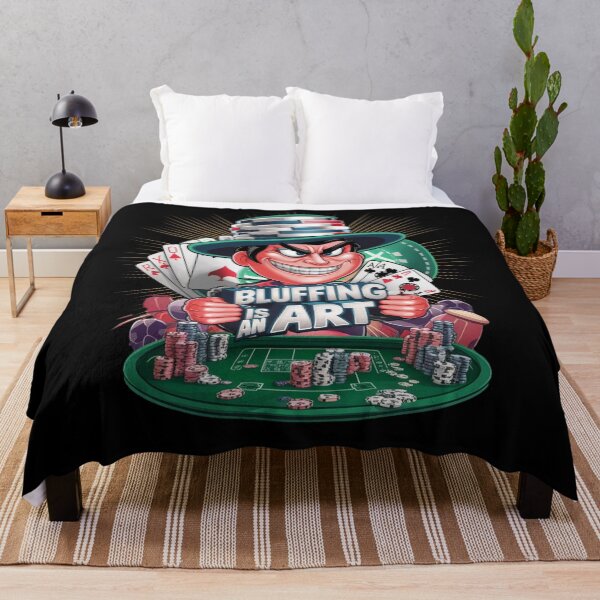 Item preview, Bluffing is an art - Poker hands - Casino vibes designed and sold by JansenGS.