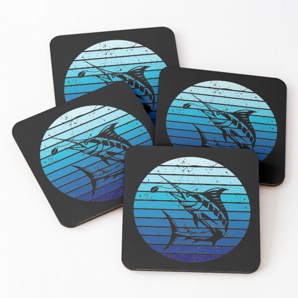 Item preview, Marlin Fishing Blue Vintage Sunset designed and sold by kapsell.