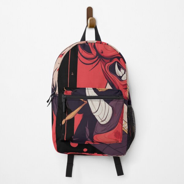 Item preview, Japanese demon mask AKM_09 designed and sold by NoNeed4InK.