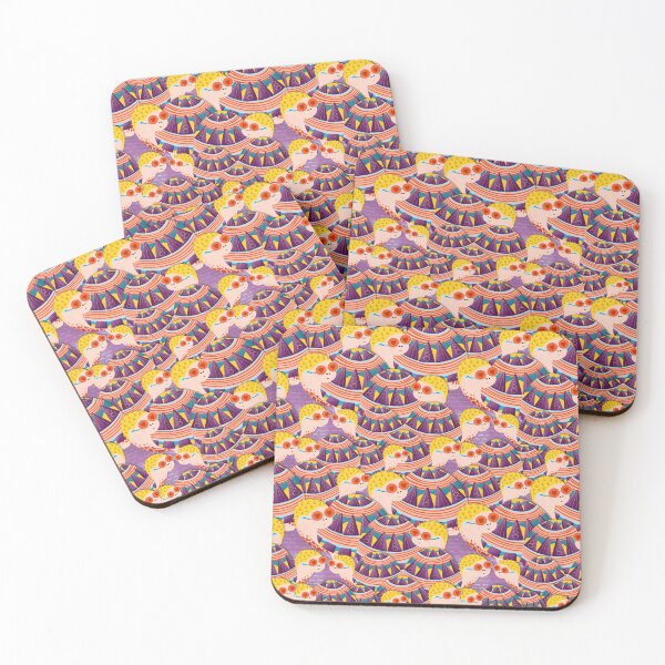 Item preview, Turtles, Multi-colored on a lilac background designed and sold by Alex  Blud.