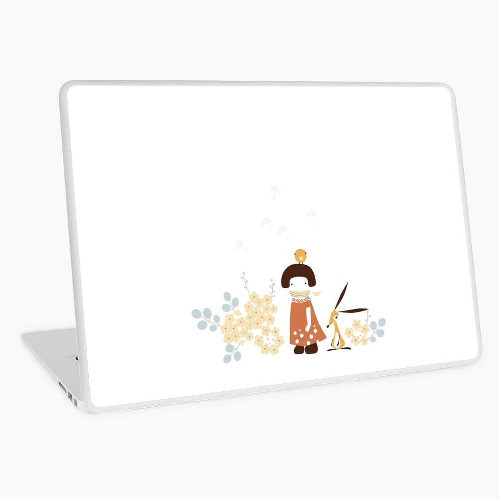 In Garden with White Socks Laptop Skin