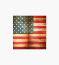 Rustic American Flag Art Board