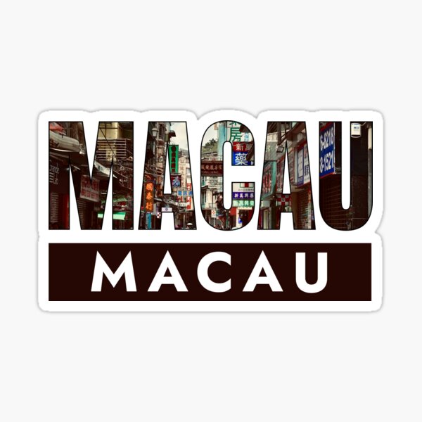 Item preview, Macau City Text Mask Design - Vibrant Macau Skyline Art designed and sold by thetypes.